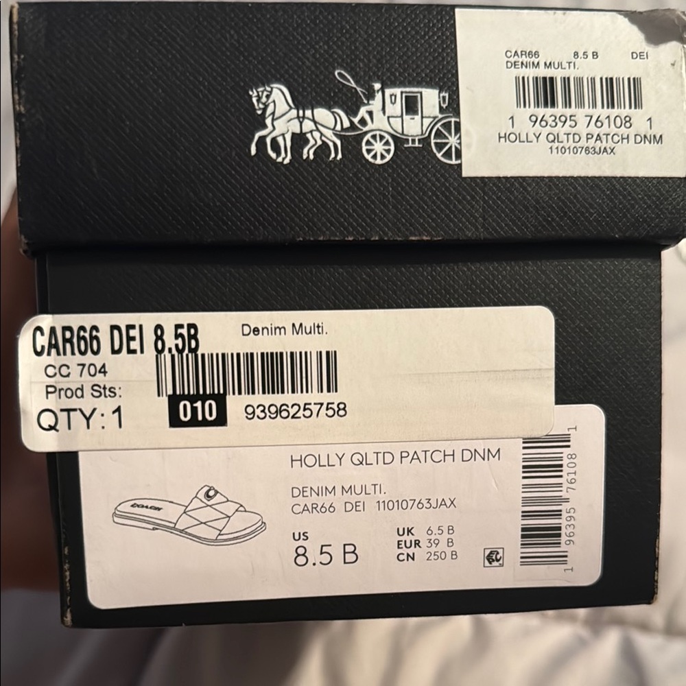 Coach Denim Patch Slides